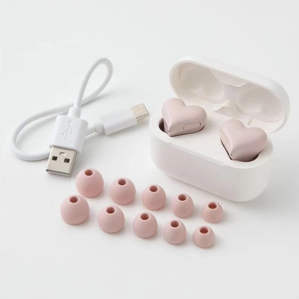 Wireless Bluetooth Headphones Heart Shaped 