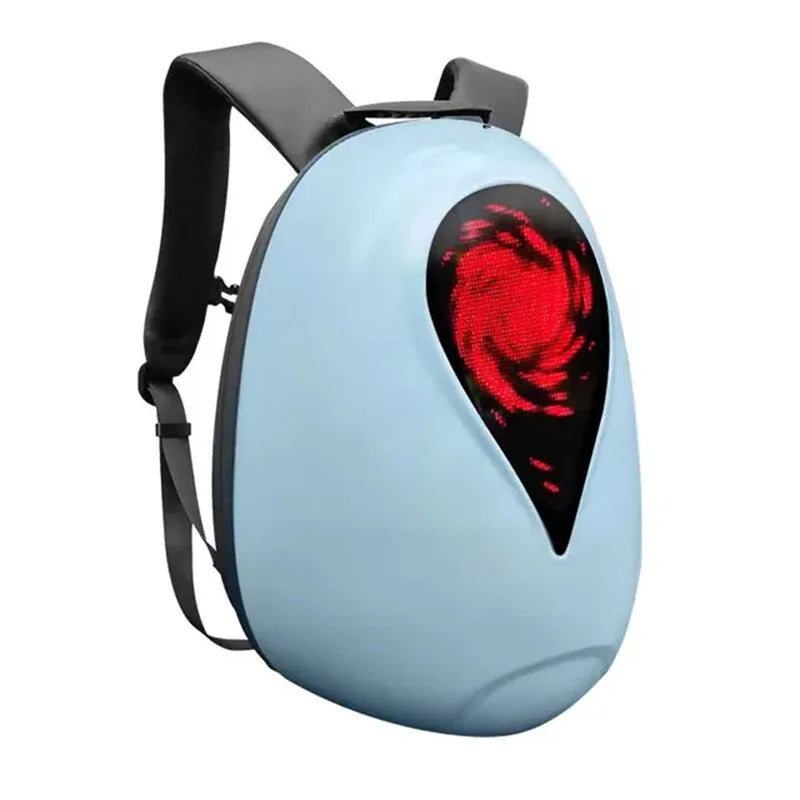  Hard Shell Rider Backpack APP Control LED Display 