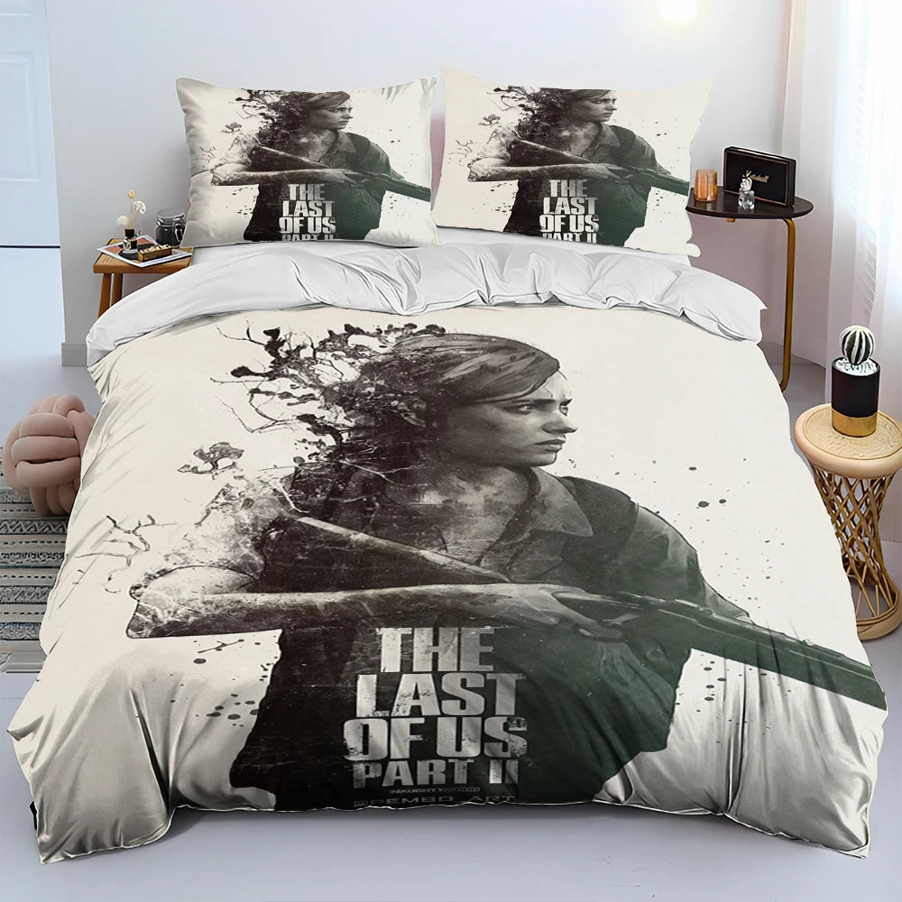 The Last of Us  Comforter Bedding Set/Duvet Cover Bed Set Quilt Cover Pillowcase/King Queen Size Bedding Set