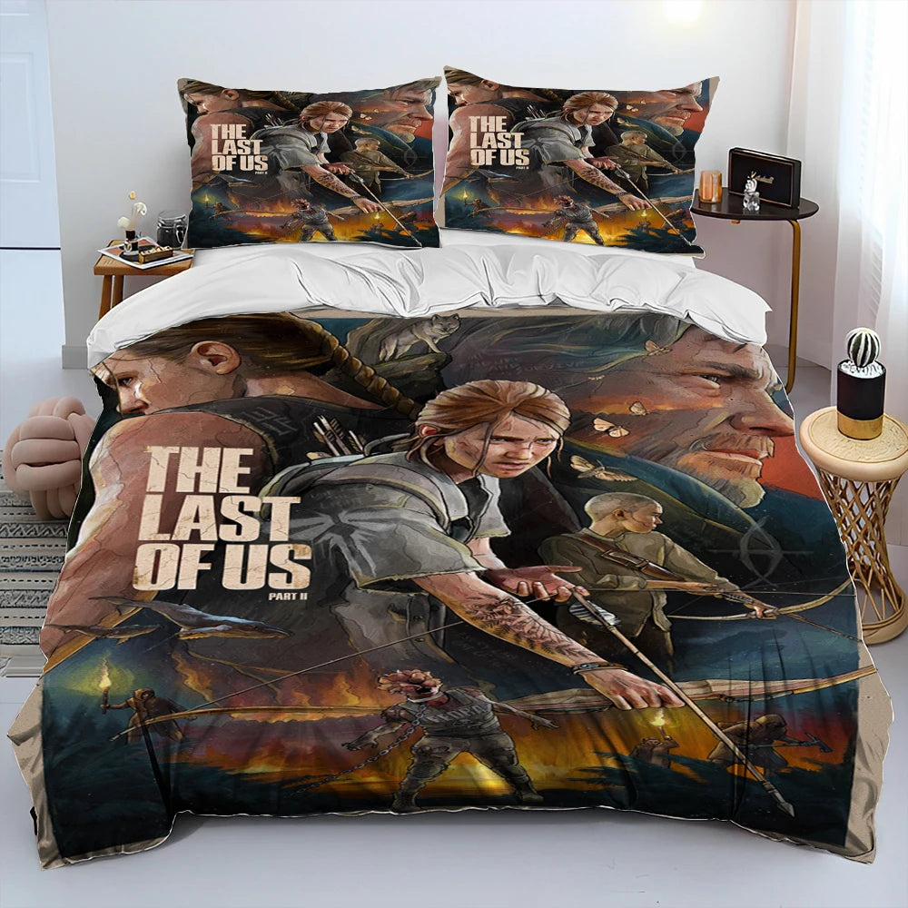 The Last of Us  Comforter Bedding Set/Duvet Cover Bed Set Quilt Cover Pillowcase/King Queen Size Bedding Set