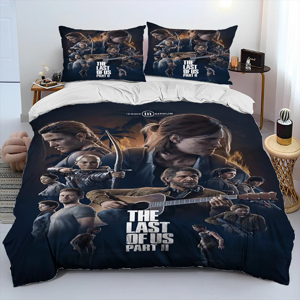 The Last of Us  Comforter Bedding Set/Duvet Cover Bed Set Quilt Cover Pillowcase/King Queen Size Bedding Set