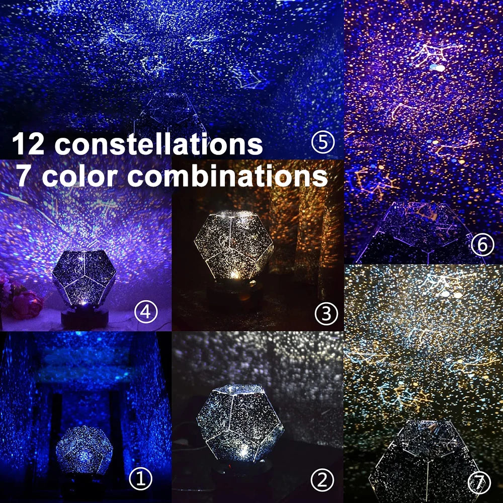 Star Projector Constellation Starry Sky Projector /Led USB Charging Lamp /Children'S Night Light Room Decoration