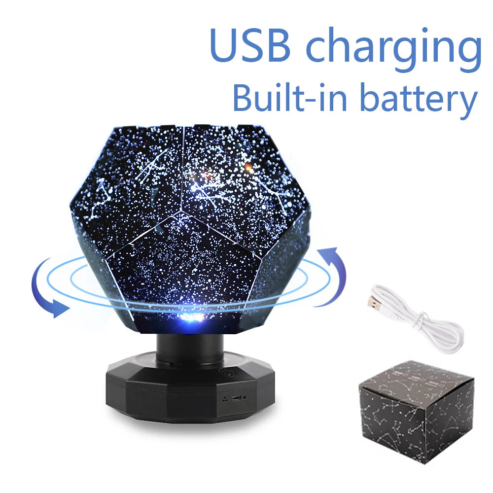 Star Projector Constellation Starry Sky Projector /Led USB Charging Lamp /Children'S Night Light Room Decoration