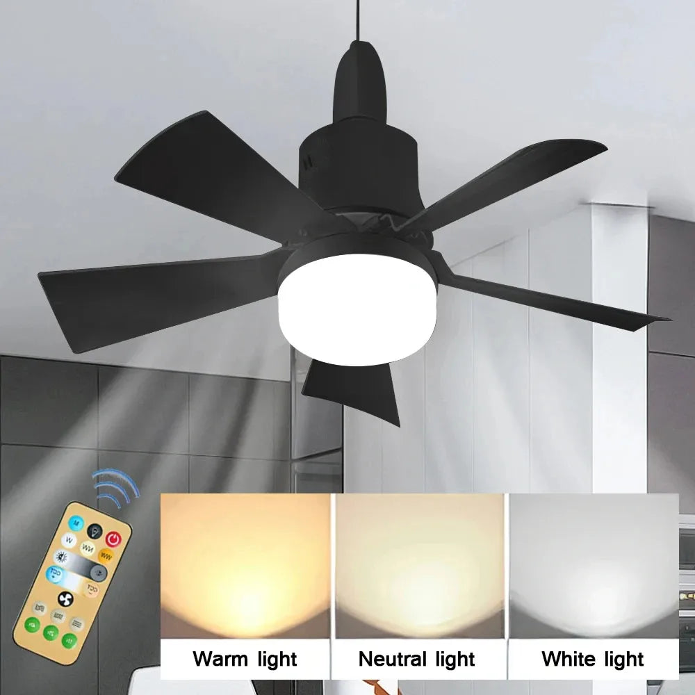 Led 30W Ceiling Fan Light E27 with Remote Control  Use 85-265V