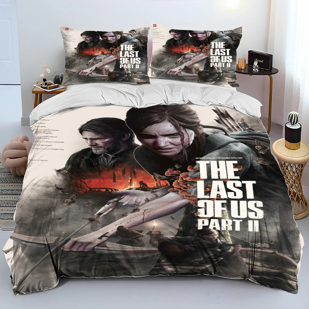 The Last of Us  Comforter Bedding Set/Duvet Cover Bed Set Quilt Cover Pillowcase/King Queen Size Bedding Set