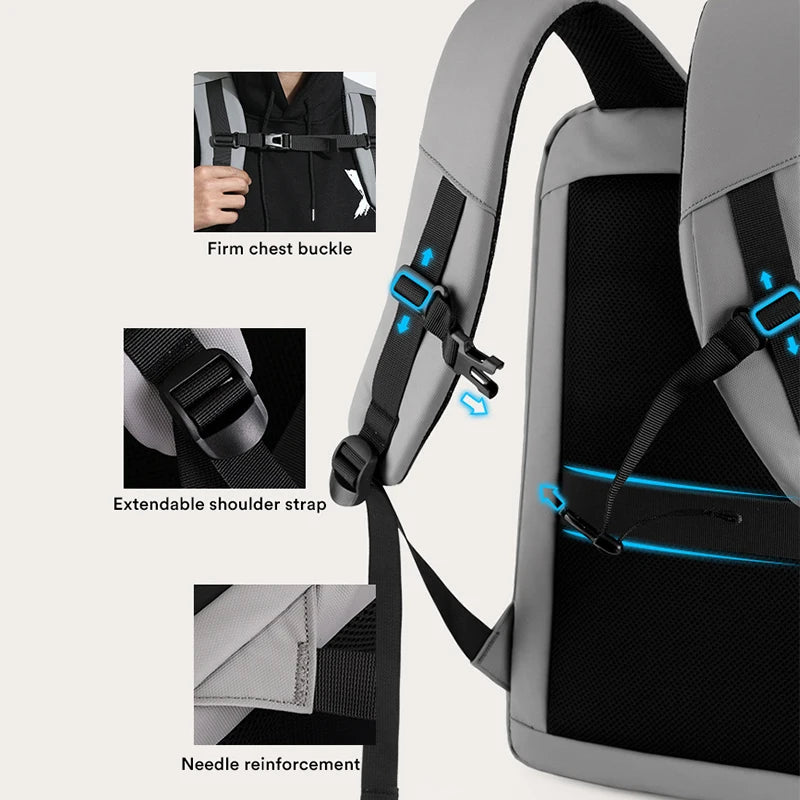 Hard Shell Backpack for Men 17.3 Inch Gaming Laptop Backpackanti Theft Travel Backpack