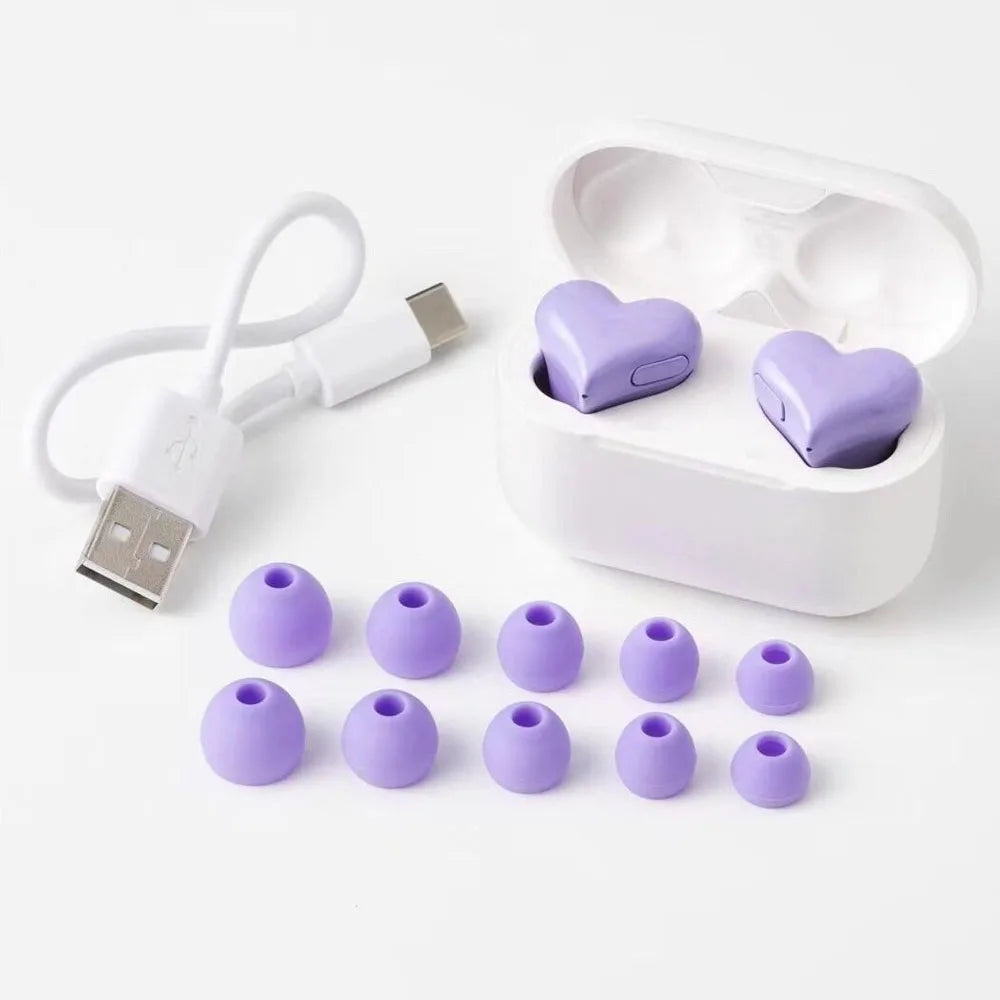 Wireless Bluetooth Headphones Heart Shaped 